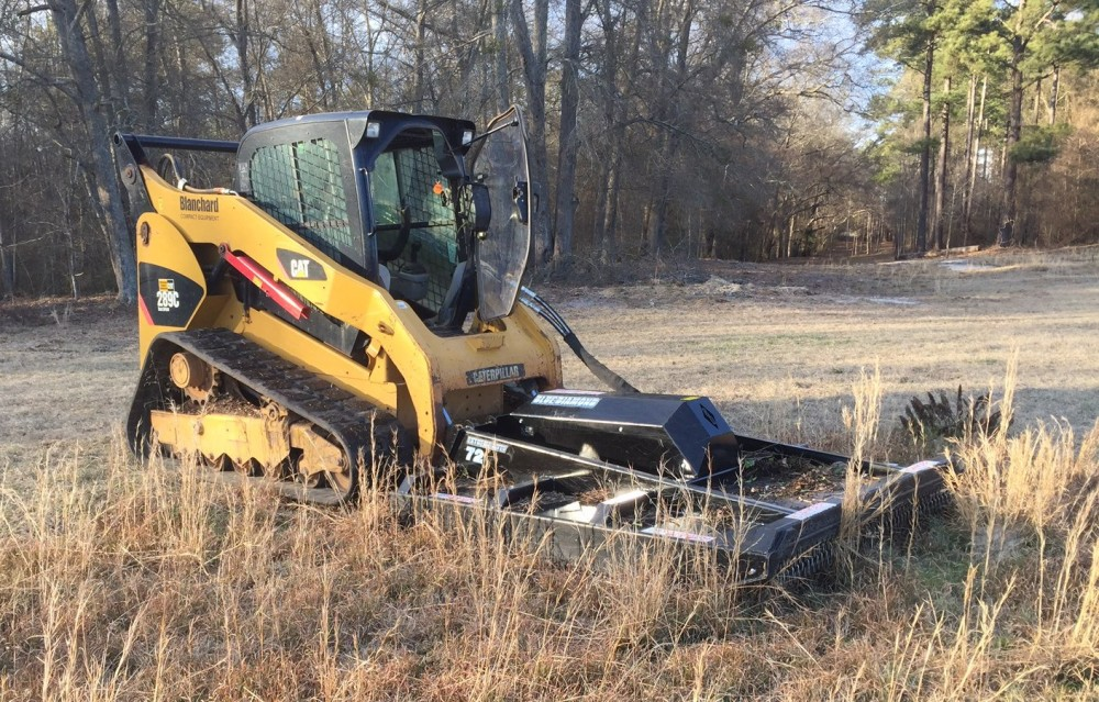 Blue diamond extreme duty closed front skid steer brush cutt